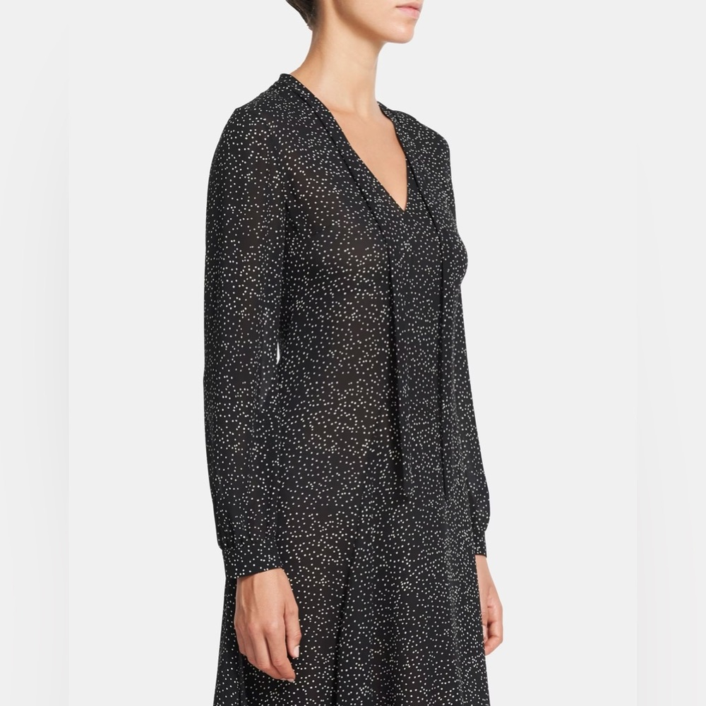 THEORY Speckled Silk Dress